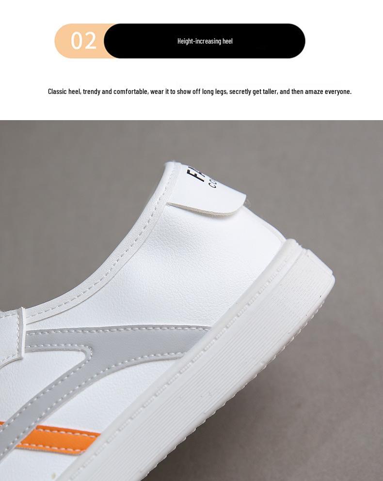 Spring/Summer Women's Korean Style Leather Flats - Versatile, Comfortable, Non-Slip, Breathable, White Casual Shoes