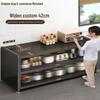 Étagère de Rangement Multifonctionnelle sur Pied et Buffet de Cuisine