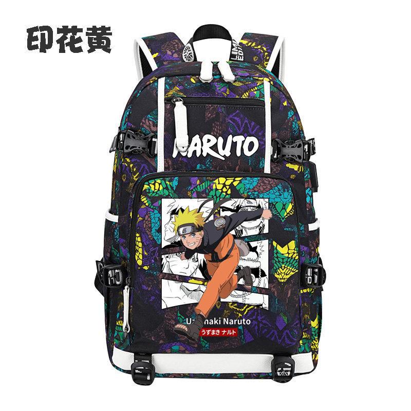 Naruto Anime Kuprinė Lengva Ergonomiška Juosmens Atrama Didelės Talpos Studentams