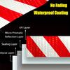 Reflective Twill Lattice Tape Waterproof Self-Adhesive Safety Warning Sticker Conspicuity Mark for Truck Vehicle Warning