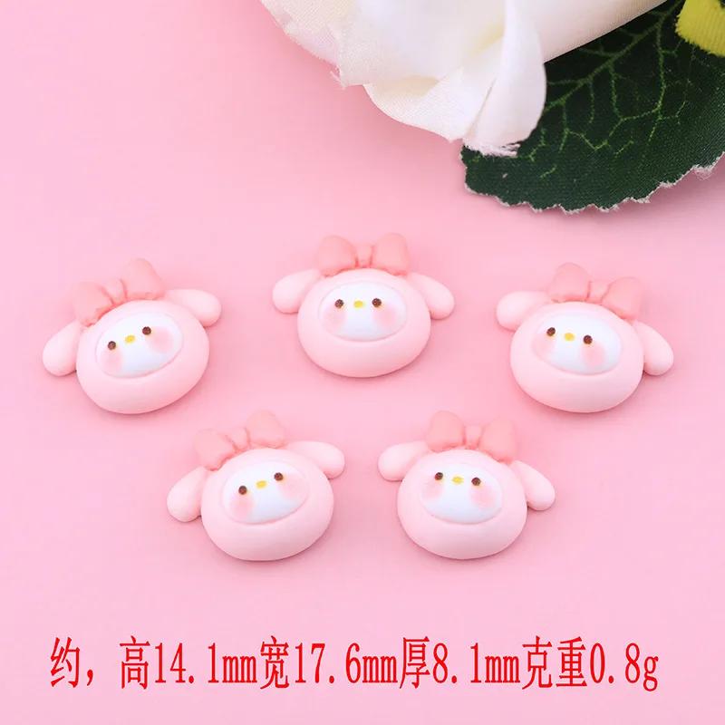 20 Pieces Of Cartoon Small Dog Cute Animal Series Resin Handmade Diy Jewelry Gifts Hair Clip Accessories
