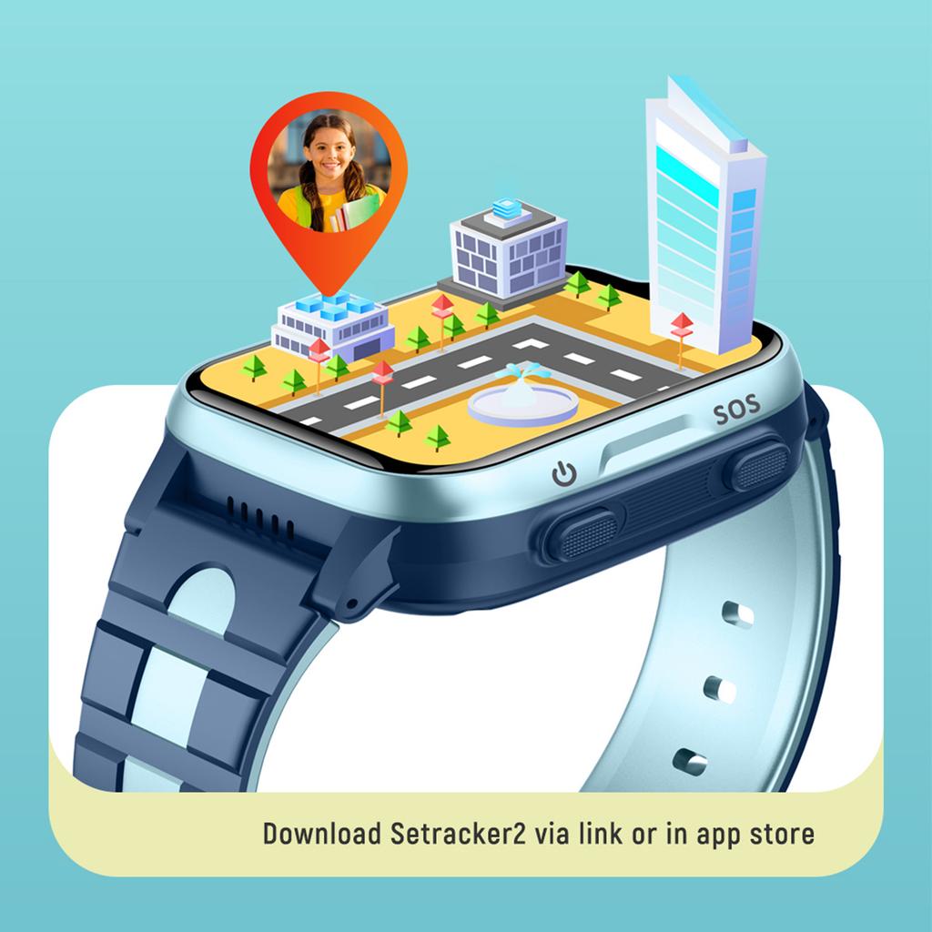 4G Smart Kids Watch Video Call Voice Chat Student Watch for Boys and Girls IPX7 Water Proof