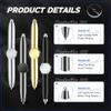 Sabary 4 Pcs Fidget Pen Spinner Pen with LED Light Multi Functional Cool Anxiety Gift Help Stress Reducer Thinking Ballpoint Rotating Anti Stress
