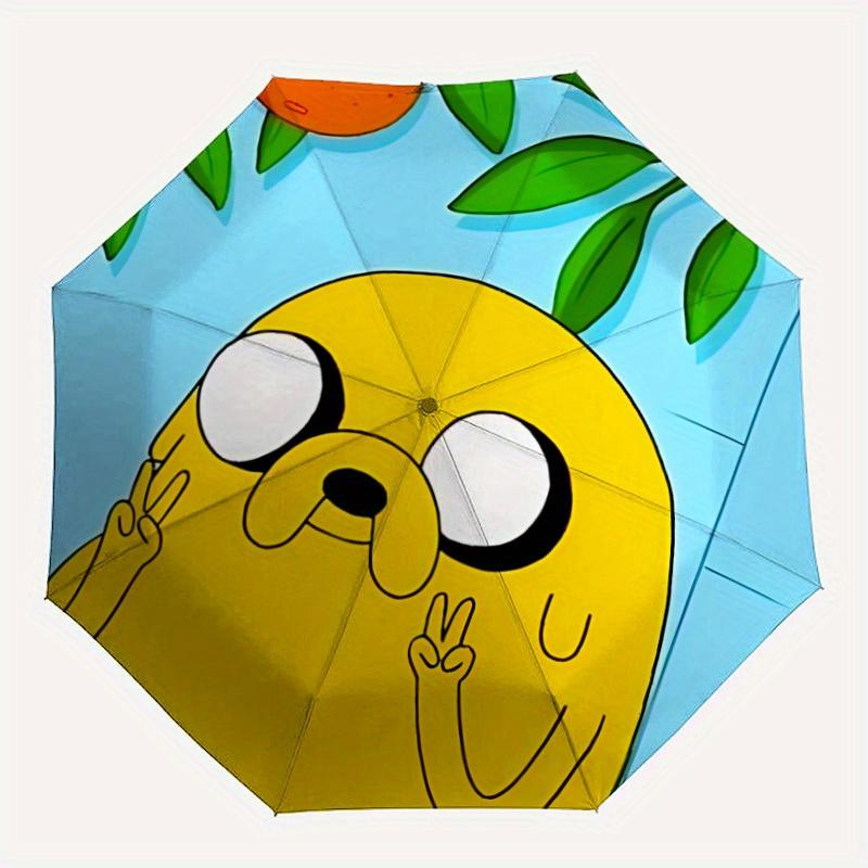 

1pc Jake the Dog Automatic Umbrella 8-Bone Design Compact Gear for Outdoor Travel, Perfect Helloween Chrismas Gift for Friends or Family y250829181