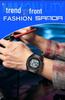 Sanda Multi-Function Waterproof Sport Watch with Alarm & Seven-Color Luminous Display