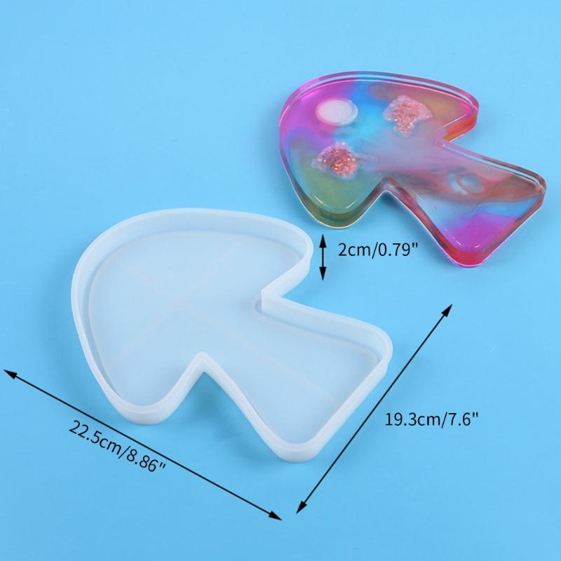 Mushroom Coaster Epoxy Resin Mold Storage Tray Plate Dish Mat Silicone Mould  Crafts Jewelry Holder Organizer