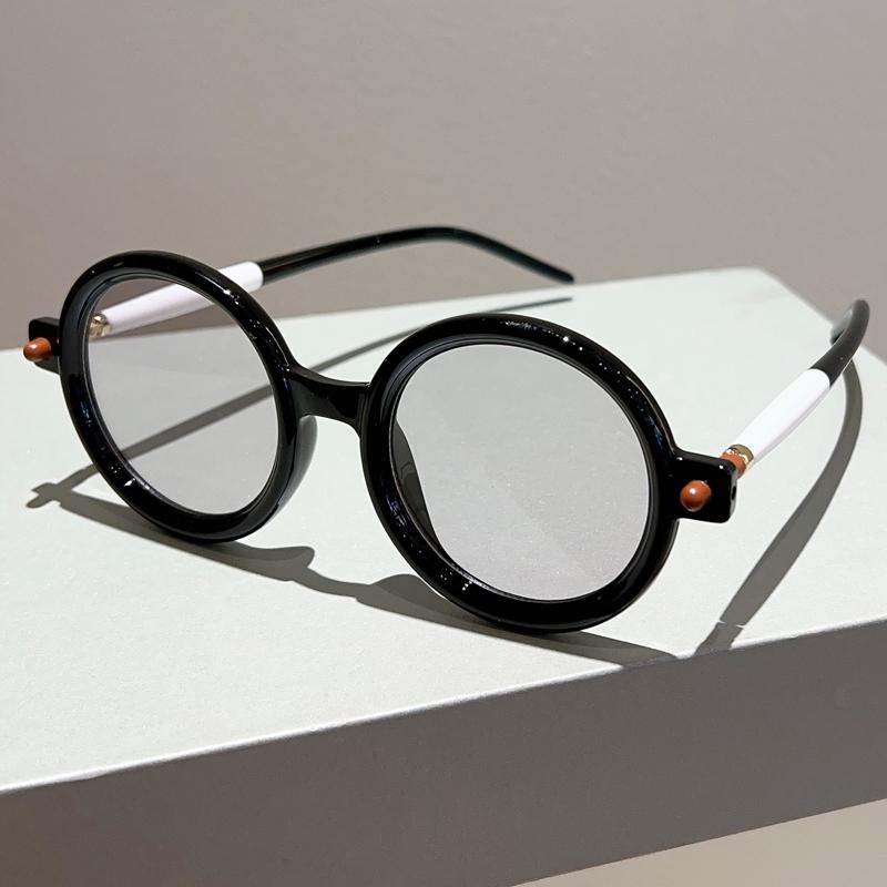 Vintage Round Sunglasses Fashion Retro Candy Color Blue Light Blocking Shades Eyewear Trendy Brand Designer Sun Glasses