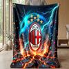 AC Milan Theme blanket Soft Flannel Blanket Plush Throw Blanket Cozy Sofa Bed Blanket for Home Decor