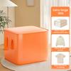 Clothing Blanket Storage Bag with Reinforced Handle Large Capacity Zipper Closure Waterproof Comforter Blanket Container