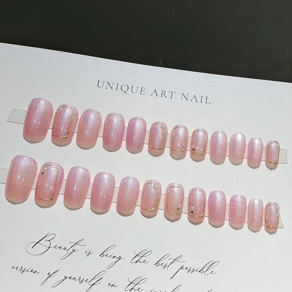 B640 Magic Mirror Ice Grape Nail Art Crystal Powder & Patches