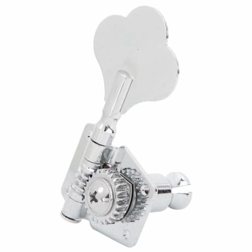 Alomejor Bass Tuners, Left/Right Row Tuning Keys, Buttons, Steel, Rust-Resistant, Electric Bass Machine Heads, Gift (Right Row)