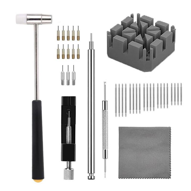 39-Piece Professional Watch Repair Tool Set for Band Adjustment and Lug Replacement
