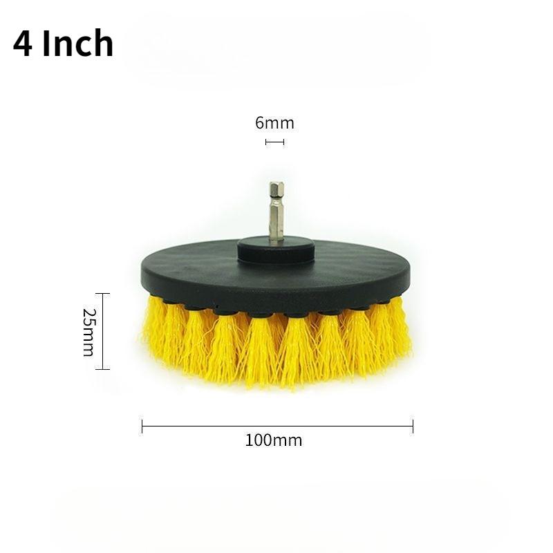 Electric Drill Brush Head Cleaning Tool for Bathroom Surfaces, Tub, Shower, Kitchen Care, and More