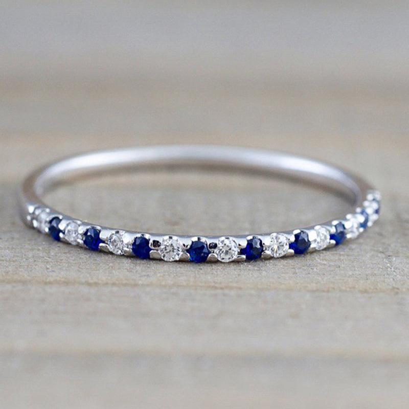 Accessory Ring, Simple Thin Ring, Slightly Set Fashion Versatile Ring