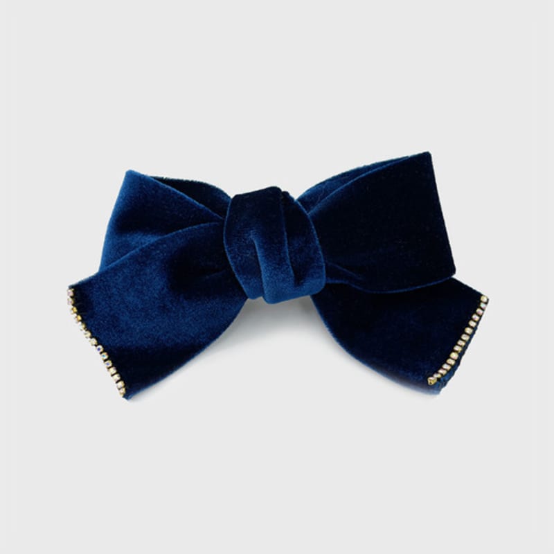 Jean Paul Clarisse Stone Velvet Ribbon Hairpin JP-21-020AB