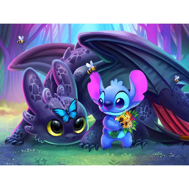 

Мультяшная 5D DIY Алмазная Живопись Стич Холодное Сердце Алмазная Вышивка Мозаика Винни Пух Домашний Декор Детский Подарок Round 20x30cm