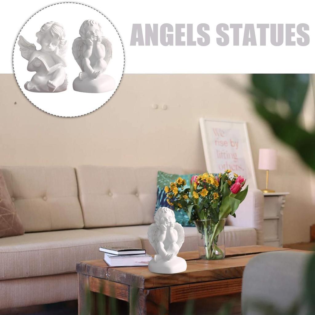Praying Cherub Adorable Cherubs Angels Statues Figurine Indoor Outdoor Home