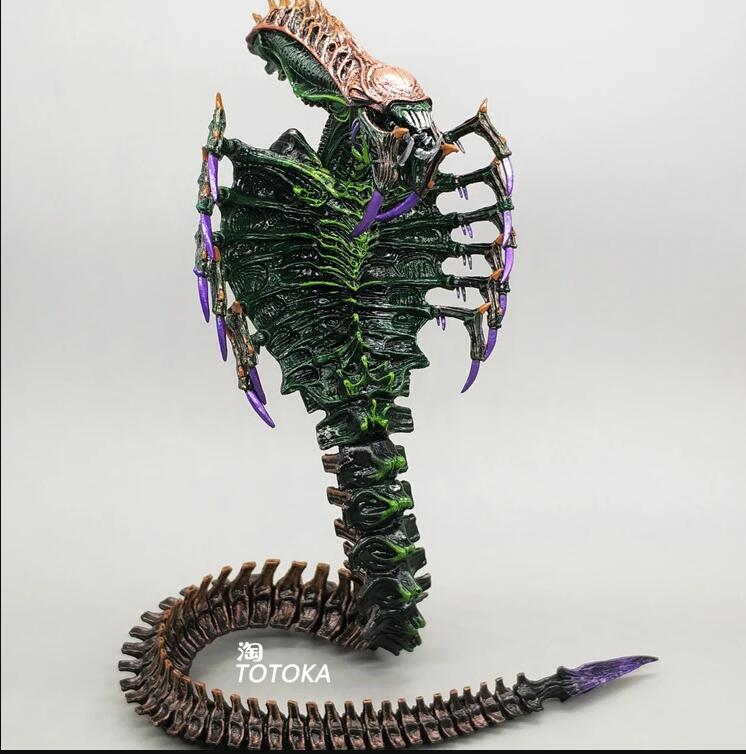 Hot 7inch Alien Figure Xenomorph Toy Aliens Blue Alien Xenomorph figma Predators Alien Egg  Action Figure Collectable Model Toy