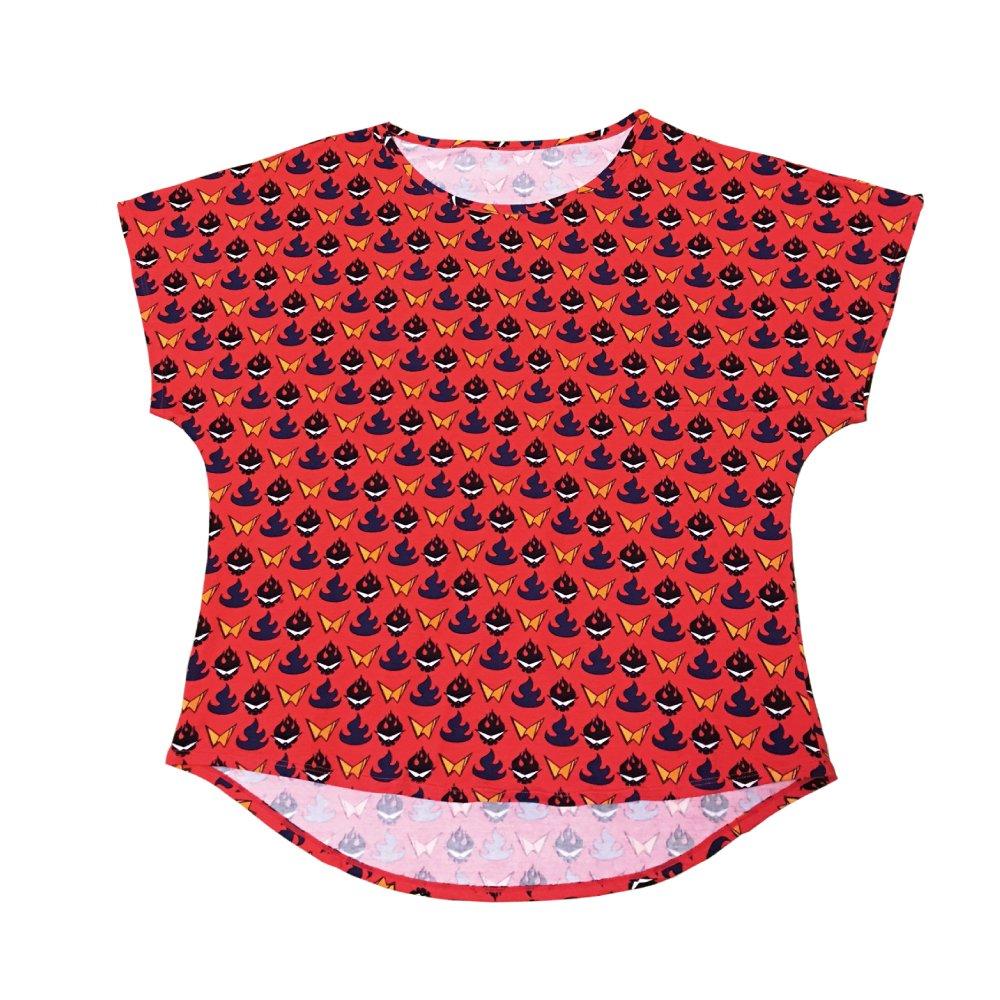 newcom Tengen Toppa Gurren Lagann Kamina Dolman Sleeve Loungewear [Gurren Lagann Collaboration T-Shirt] Red (M)