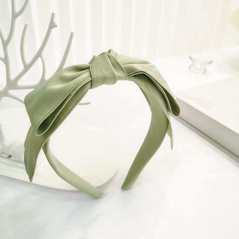 Colorful Satin Big Bow Hairbands Headbands Ornament Accessories Hair Accessories