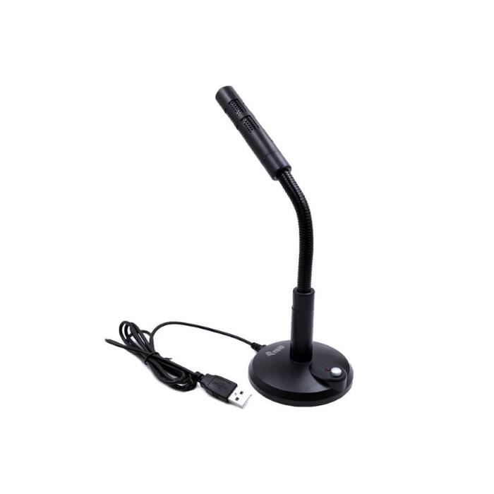 Microphone De Table - EQUIP - 245340 - Noir - USB - Sensibilité -47 dB