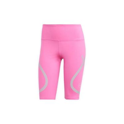 X Stella McCartney Collaboration SS23 Striped Print Back Zipper Pocket Fitness Shorts Women Shorts Cream Pink HS1712