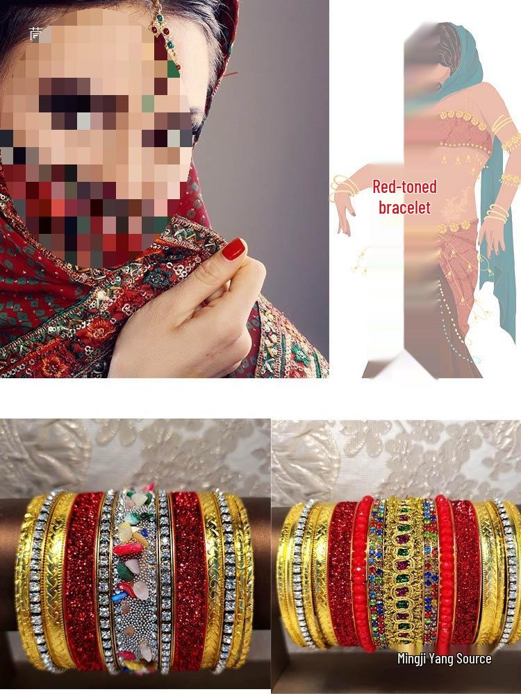 Exotic Indian Belly Dance Bangle Bracelet - Jewelry for Performers