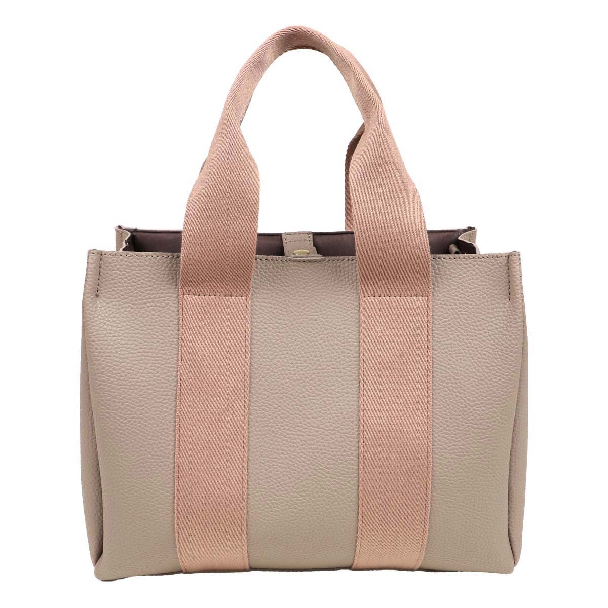 

Сумка-тоут A4 Lizdays, с лентой, для IC-карты, маленькая женская сумка, 2 способа ношения, ручка, карман, (Серый Бежевый)