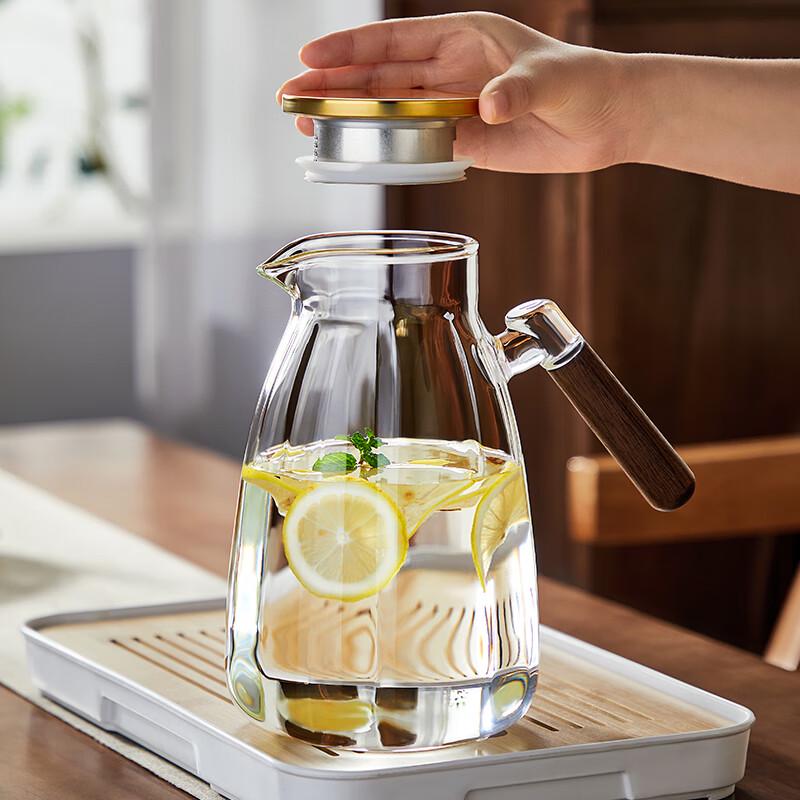 TEAHUE High Borosilicate Glass Water Pitcher