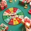 Christmas Gift Exchange Spinner Wheel Wooden White Elephant Party Game for Family Coworkers Adults Kids Holiday Party Supplies