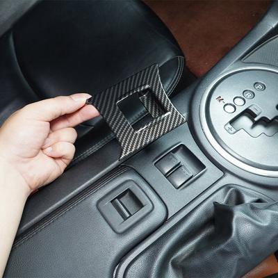 For Mazda MX-5 NC 2009-2014 ABS Carbon Fiber Car Window Glass Lift Button Decorative Frame Sticker Car Interior Accessories