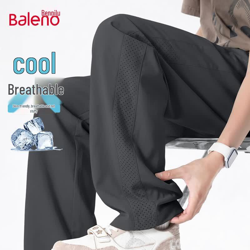 Baleno Men s Mesh Ice Silk Straight Casual Pants M