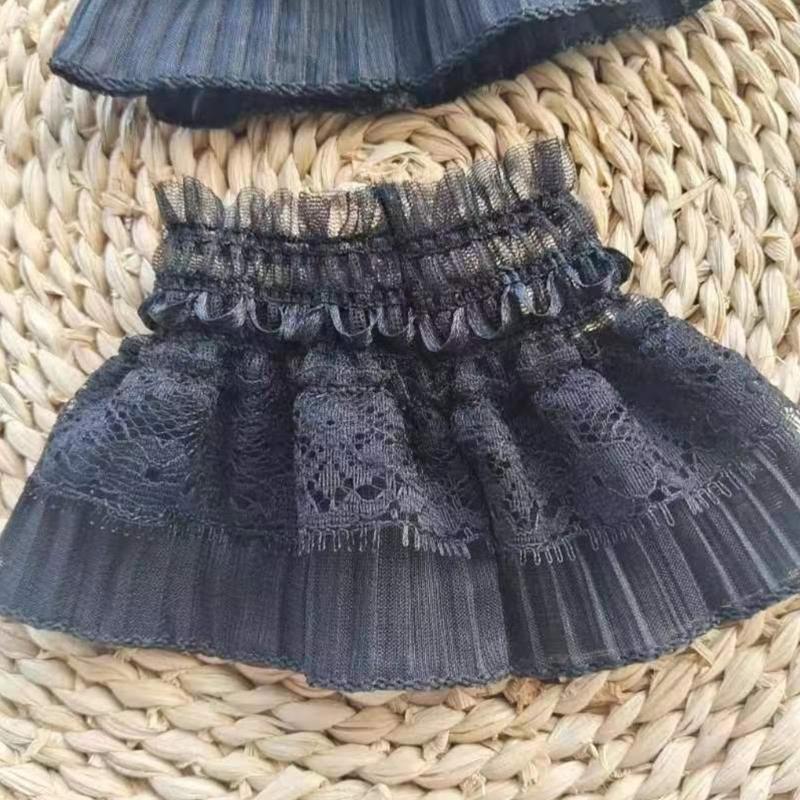 Dekorative Armstulpen für Damen Elastische Stulpen Spitzenbesatz Hemdärmelstulpen Sommer Handgelenk Sonnenschutz-Accessoires