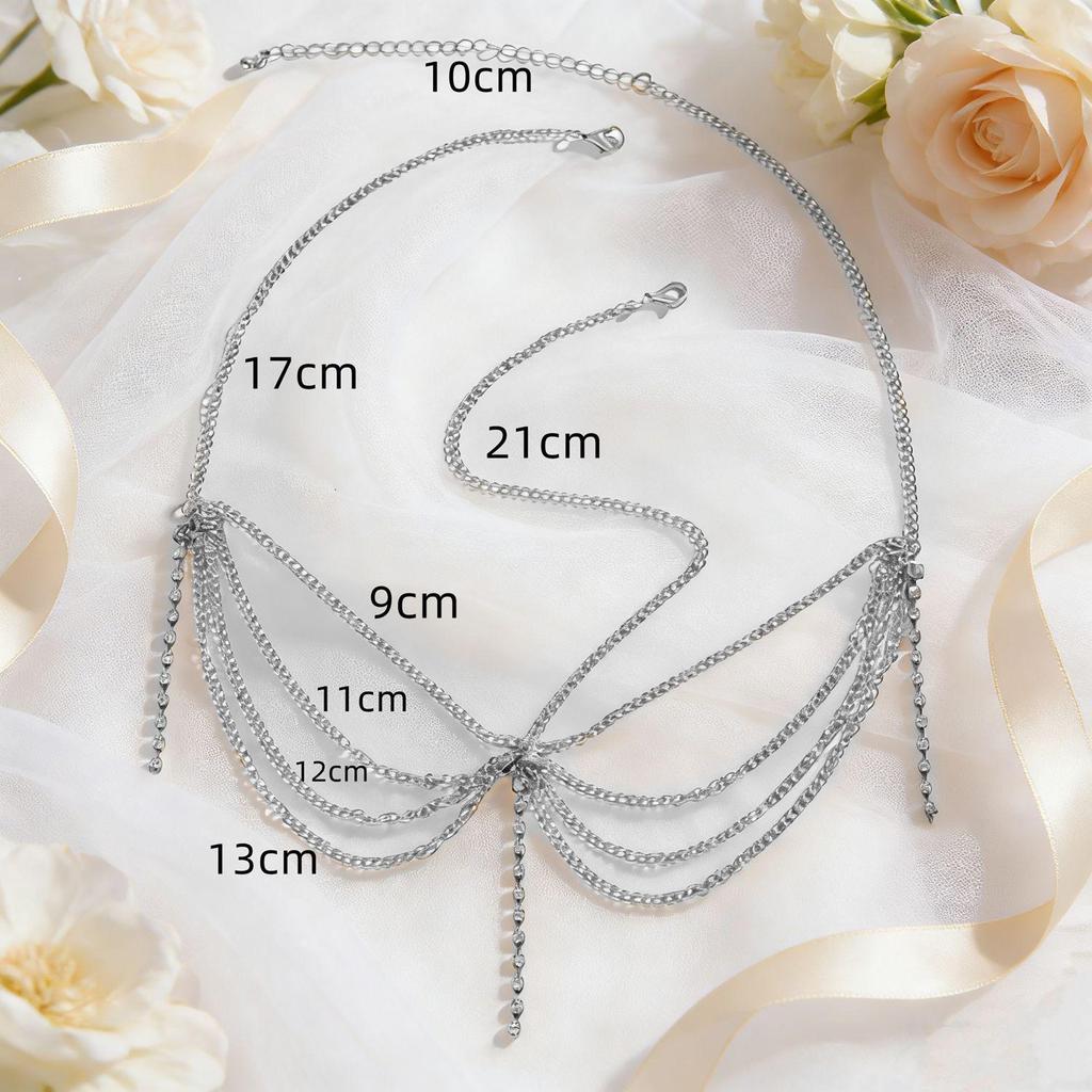 Bohemian mehrschichtige Pailletten-Kopfkette: Eleganter, Trendiger Europäischer & Amerikanischer Stil Schmuck