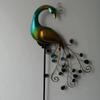 Metal Peacock Lawn Decor with Solar LED Lights Garden Ornament Outdoor Decor Landscape Decorative Sculpture