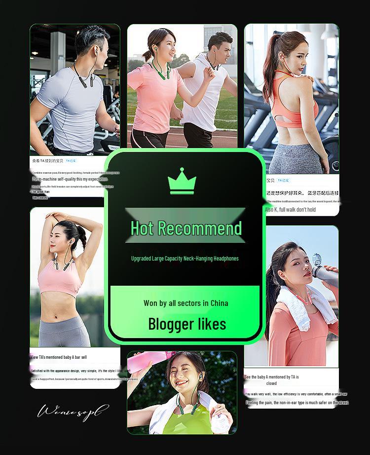 Wireless Bluetooth Earphones: Dual-Ear, Neckband, Long Battery, Noise-Cancelling, In-Ear Sports Headphones