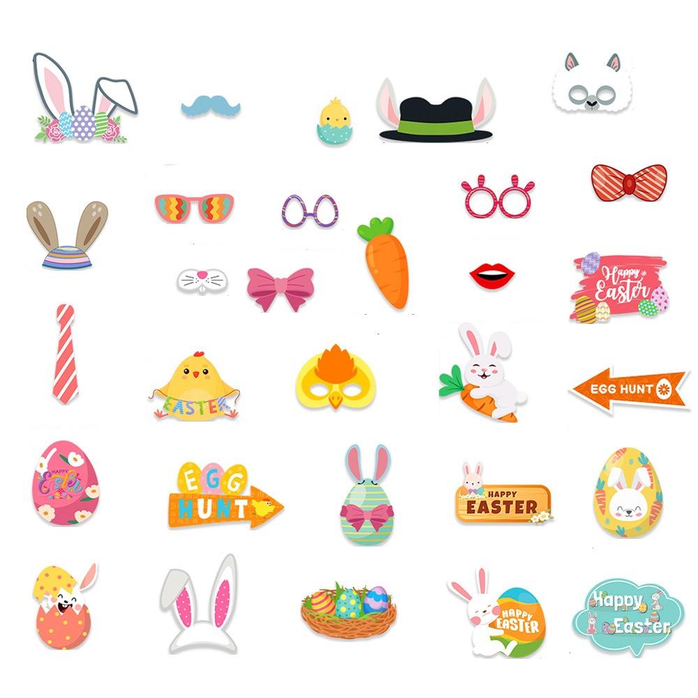 Cute Easter Photo Booth Props Elegant Happy Easter Decor DIY Photo Prop  Holiday Festival Decor