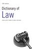 The Dictionary of Law Book