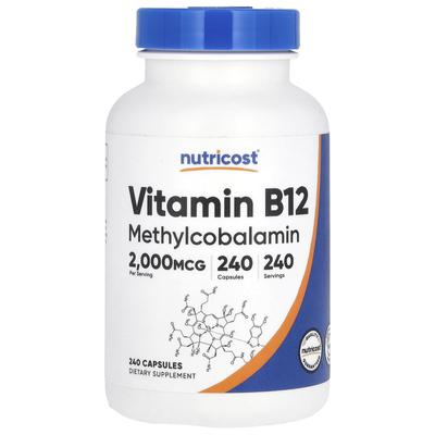 Vitamín B12, 2000 mcg, 240 kapslí