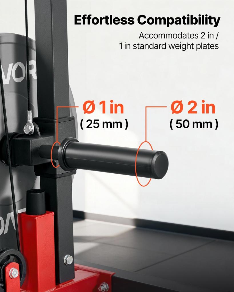 LAT Pull Down Machine, 3-in-1 Row Cable Machine, Cable Machines Home Gym with 3-Level Adjustable Seat, 4-Level Adjustable Foam Roller, Load 181kg Lat