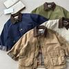 Fashion Baby Girl Boy Cargo Trench Jacket Infant Toddler Child Patchwork Coat Spring Autumn Child Dust Coat Baby Clothes
