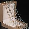 1Meter Star Chains Micro Inlay Crystal Stars Copper Chains for Handmade Bracelet Necklace Supplies DIY Jewelry Making Components