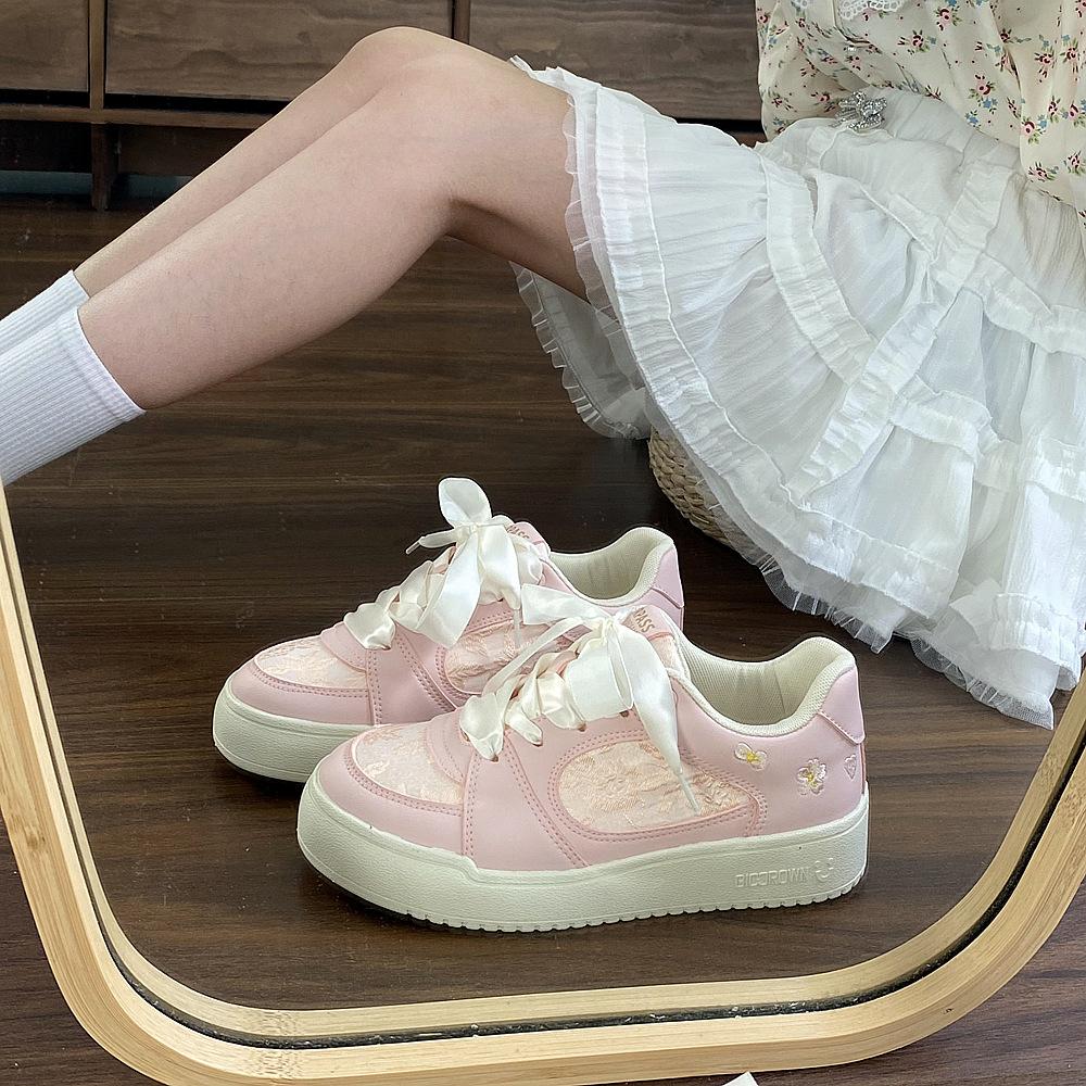 New Chinese board shoes women's original breathable and versatile platform white shoes