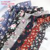 Cotton Tie Men'S Floral Printed Cotton 6Cm Narrow Casual Tie Women'S Flower Tie