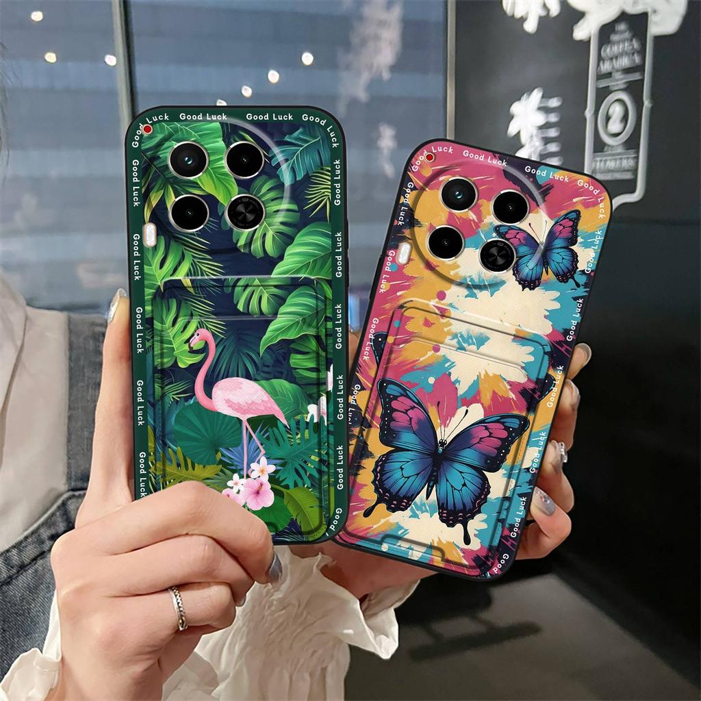 Miękkie etui przeciwpyłowe Etui na telefon Dla Tecno Camon30/4G/5G/CL6/CL7 Odporne na wstrząsy Śliczne Wodoodporne Tylne etui Kieszeń na karty Graffiti