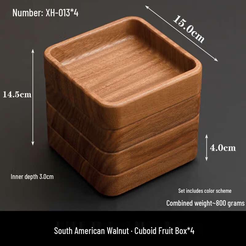 Декоративный поднос ZISIZ из цельного грецкого ореха