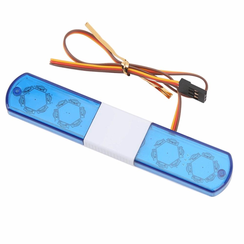 Nine Flashing Modes Alarming Light 115mm Light Bar Lamp Durable RC Alarming Light  RC Car