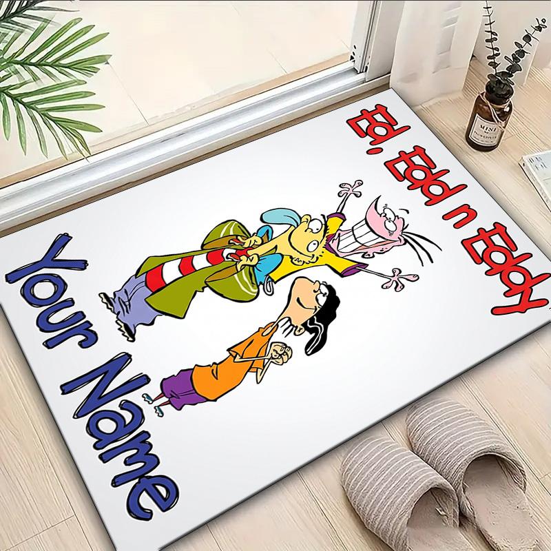 Custom Name Rug Edd Eddy Adventure Area Rug Suitable for Indoor And Outdoor,Carpets for Homes, Offices,Living Rooms,Home Decor,Christmas Gift