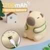 Capybara Cute Night Light Silicone Lamp 7 Colors Dimming Nursery Bedroom Light for Kids USB Rechargeable Touch Lamp Decor Gift