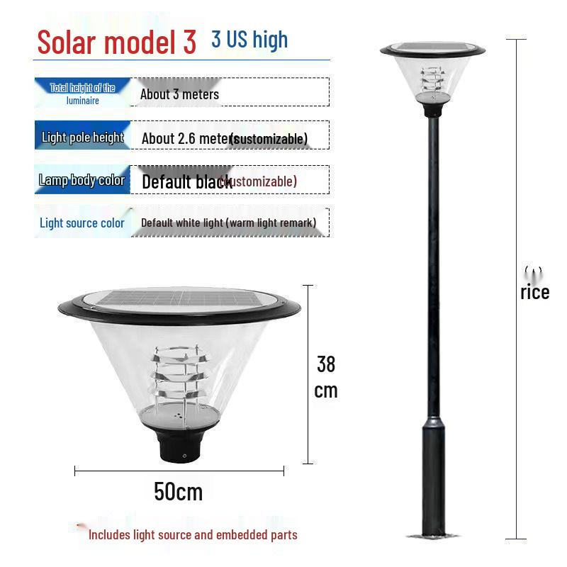 Waterproof Solar LED Landscape Light for Courtyard, Park, and Villa